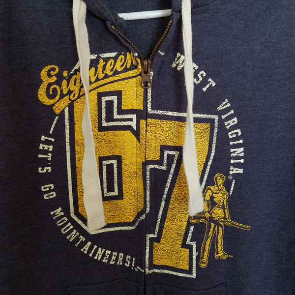 WEST VIRGINIA MOUNTAINEERS SWEATSHIRT SIZE MEDIUM ADULT WOMENS