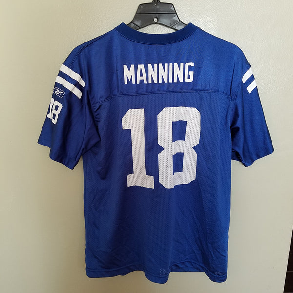 INDIANAPOLIS COLTS PEYTON MANNING REEBOK FOOTBALL JERSEY SIZE XL YOUTH #18