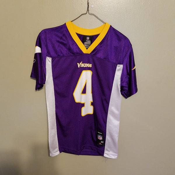 MINNESOTA VIKINGS BRETT FAVRE FOOTBALL JERSEY SIZE MEDIUM YOUTH