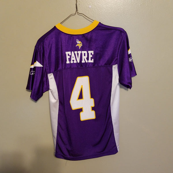 MINNESOTA VIKINGS BRETT FAVRE FOOTBALL JERSEY SIZE MEDIUM YOUTH