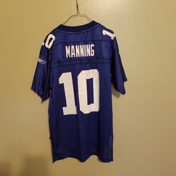 NEW YORK GIANTS ELI MANNING FOOTBALL JERSEY SIZE MEDIUM YOUTH