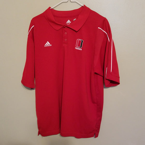 NEBRASKA OMAHA UNO MAVERICKS TENNIS CLIMACOOL POLO SHIRT SIZE L ADULT