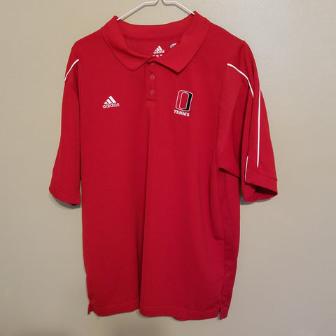 NEBRASKA OMAHA UNO MAVERICKS TENNIS CLIMACOOL POLO SHIRT SIZE L ADULT