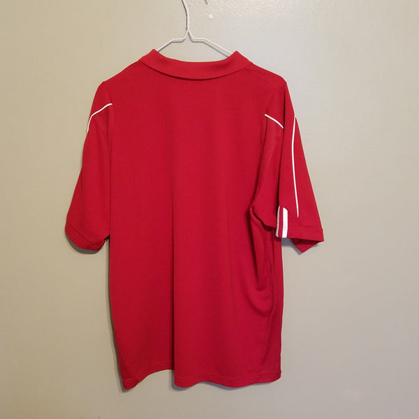 NEBRASKA OMAHA UNO MAVERICKS TENNIS CLIMACOOL POLO SHIRT SIZE L ADULT