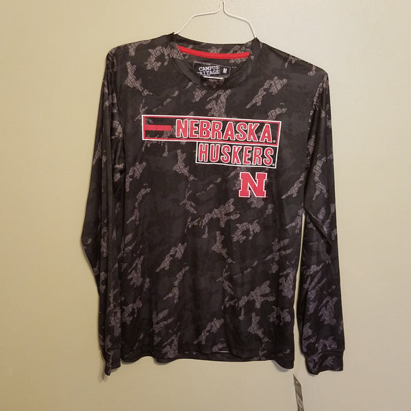 NEBRASKA HUSKERS LONG SLEEVE PERFORMANCE NWT SHIRT SIZE MEDIUM ADULT