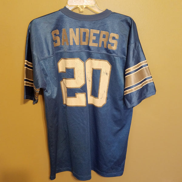 DETROIT LIONS BARRY SANDERS FOOTBALL JERSEY SIZE XL ADULT LOGO ATHLETIC