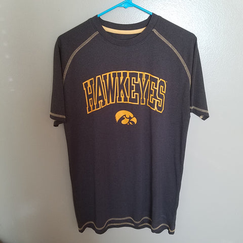 IOWA HAWKEYES PERFORMANCE SHIRT SIZE MEDIUM ADULT