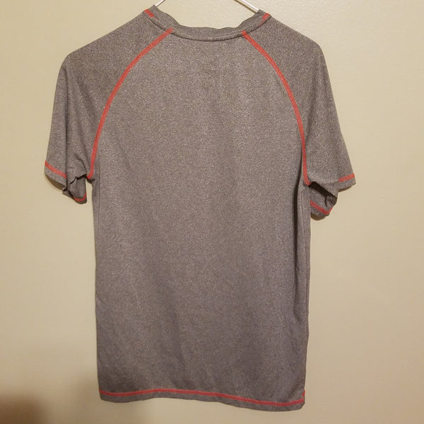 NEBRASKA HUSKERS FOOTBALL GRAY PERFORMANCE SHIRT SIZE SMALL ADULT