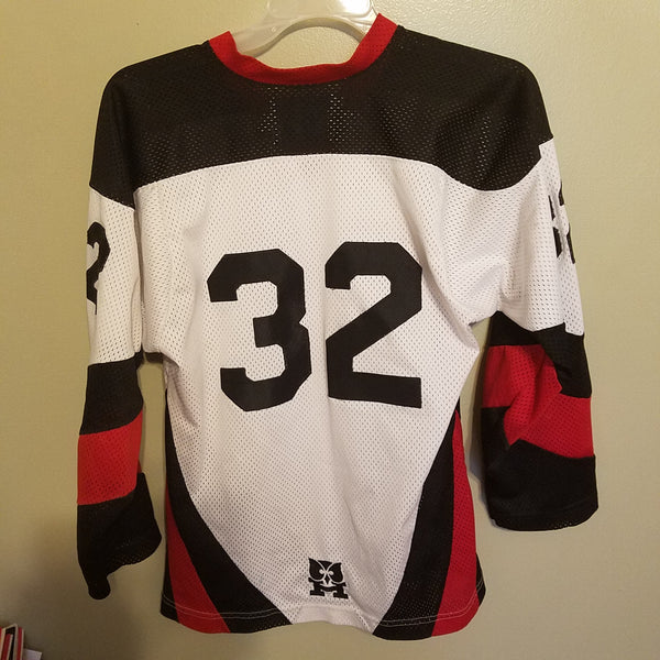 WATERLOO JUNIOR HAWKS HOCKEY JERSEY SIZE SMALL ADULT