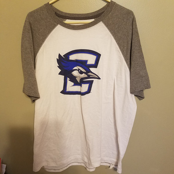 CREIGHTON BLUEJAYS RAGLAN CHAMPION SHIRT SIZE  2XL ADULT