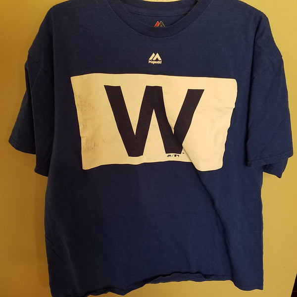 CHICAGO CUBS MAJESTIC WIN FLAG SHIRT SIZE XL ADULT