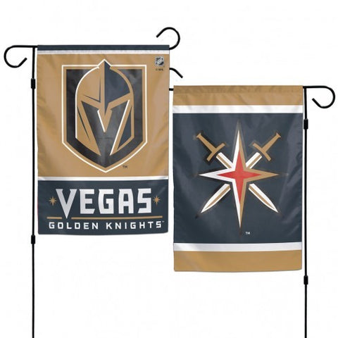 VEGAS GOLDEN KNIGHTS DOUBLE SIDED  12"X18" GARDEN FLAG BANNER NEW