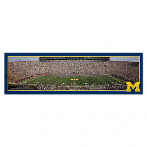 MICHIGAN WOLVERINES BIG HOUSE STADIUM  Wood Sign 9" x 30" HardBoard