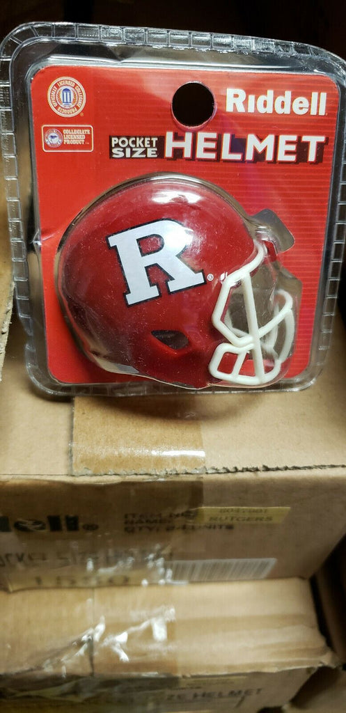 RUTGERS SCARLET KNIGHTS SPEED NEW CLAMSHELL POCKET PRO HELMET RIDDELL