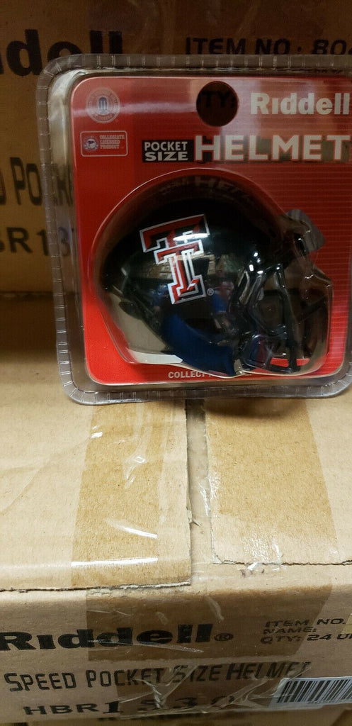 TEXAS TECH RED RAIDERS SPEED NEW CLAMSHELL POCKET PRO HELMET RIDDELL