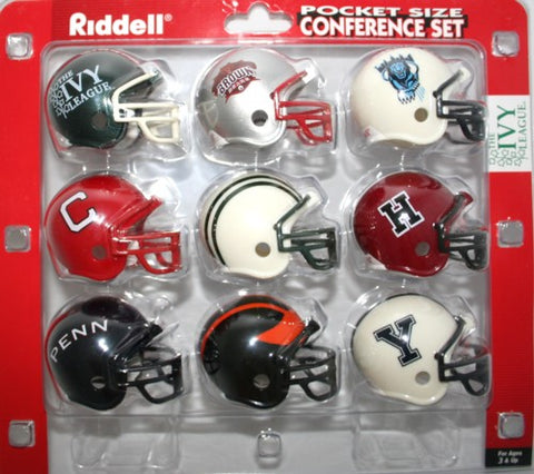 canadian football league pocket pro helmets IVY LEAGUE POCKET PRO HELMET SET RIDDELL TRADITIONAL STYLE – Bandwagonfanz Sports