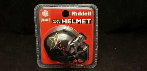 VANDERBILT COMMODORES SPEED POCKET PRO FOOTBALL HELMET RIDDELL WITH CLAMSHELL