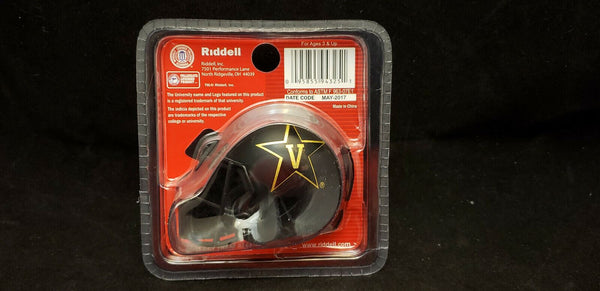 VANDERBILT COMMODORES SPEED POCKET PRO FOOTBALL HELMET RIDDELL WITH CLAMSHELL