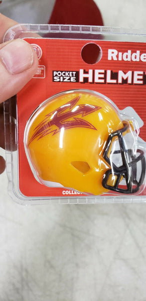 ARIZONA STATE SUN DEVILS CLAMSHELL YELLOW 2020 POCKET PRO HELMET RIDDELL