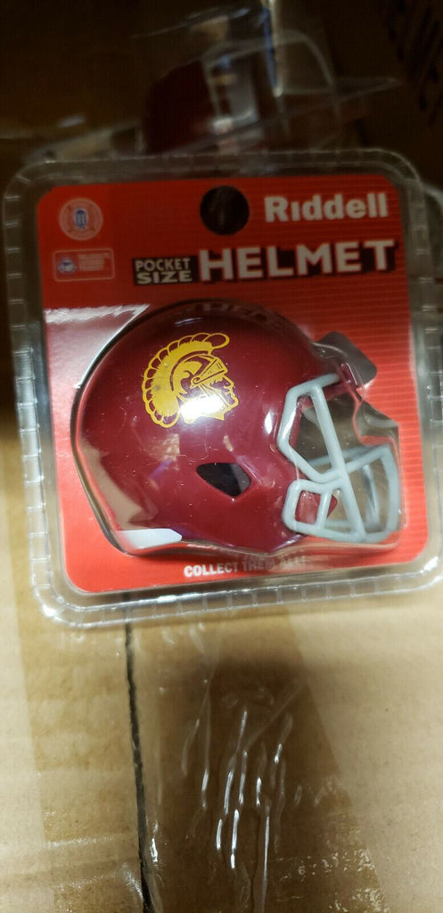 USC TROJANS SPEED NEW CLAMSHELL POCKET PRO HELMET RIDDELL