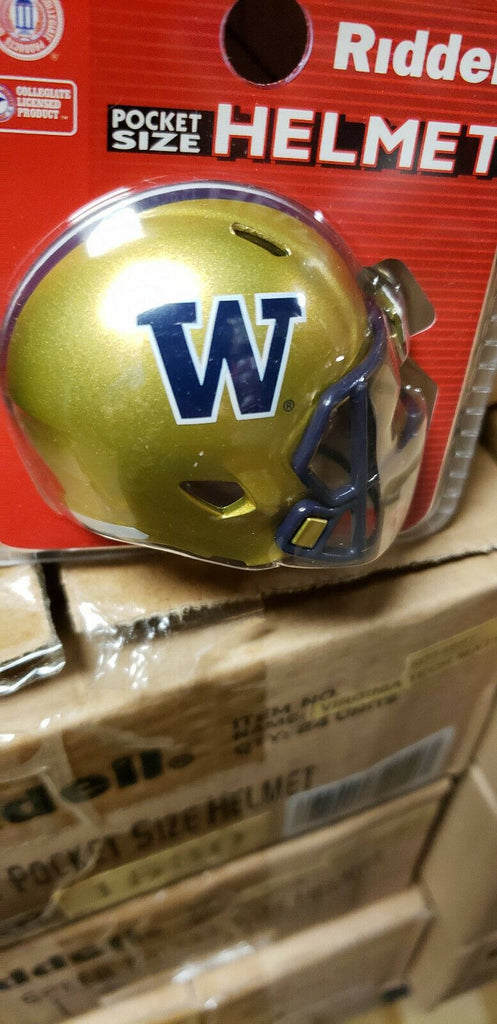 WASHINGTON HUSKIES SPEED NEW CLAMSHELL POCKET PRO HELMET RIDDELL