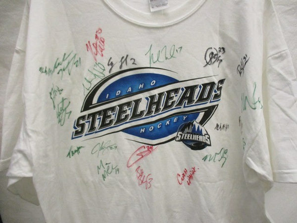 IDAHO STEELHEADS AUTOGRAPHED  T SHIRT SIZE XL ADULT