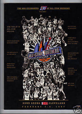 1997 NBA ALL-STAR GAME PROGRAM 50 GREATEST PLAYERS