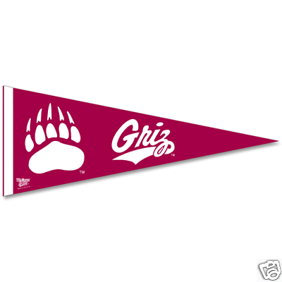 MONTANA GRIZZLES 12X30 PREMIUM PENNANT NEW