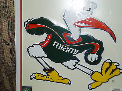 miami canes hurricanes Nostalgic Metal Sign new