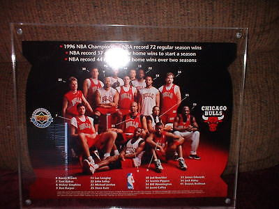 Chicago Bulls 8"x10" UD BlowUp Card w Acrylic display