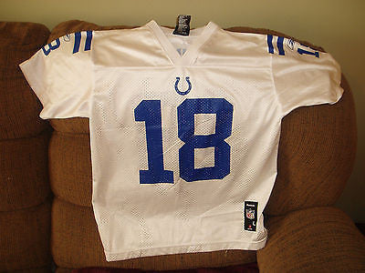 INDIANAPOLIS COLTS PEYTON MANNING  FOOTBALL  JERSEY  SIZE L 14-16 YOUTH