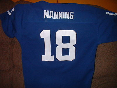 INDIANAPOLIS COLTS PEYTON MANNING FOOTBALL JERSEY SIZE XL YOUTH