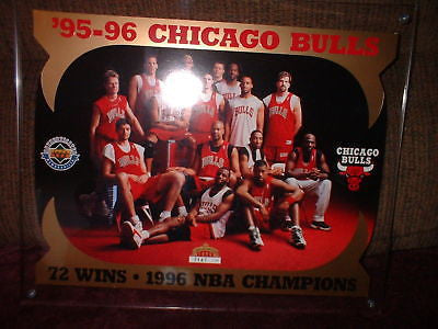 Chicago Bulls 8"x10" UD BlowUp Card w Acrylic display