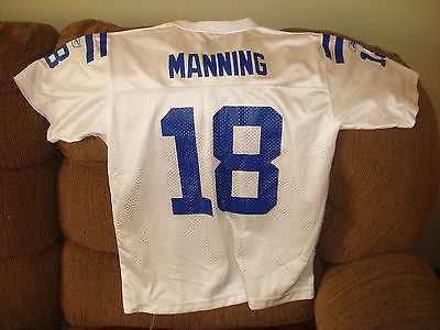 INDIANAPOLIS COLTS PEYTON MANNING  FOOTBALL  JERSEY  SIZE L 14-16 YOUTH