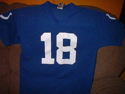 INDIANAPOLIS COLTS PEYTON MANNING FOOTBALL JERSEY SIZE XL YOUTH