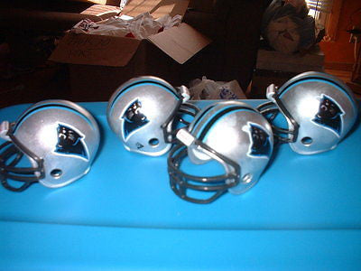 LOT OF 3 CAROLINA PANTHERS TRADITIONAL POCKET PRO HELMETS