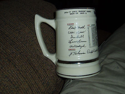 UNLV RUNNIN REBELS 1977 WESTERN REGIONAL CHAMPION BEER STEIN RARE