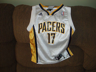INDIANA PACERS MIKE DUNLEAVY BASKETBALL JERSEY SIZE MED 5-6 YOUTH