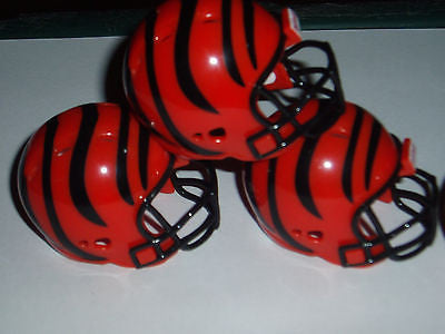 LOT OF 3 CINCINNATI BENGALS  POCKET PRO HELMETS RIDDELL SPEED REVOLUTION BULK