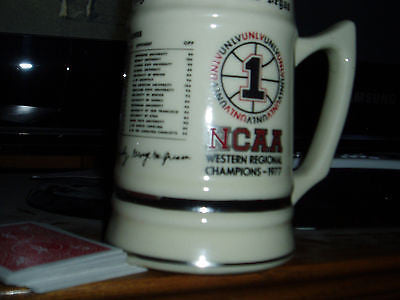 UNLV RUNNIN REBELS 1977 WESTERN REGIONAL CHAMPION BEER STEIN RARE
