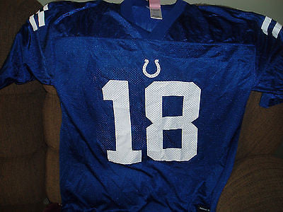 INDIANAPOLIS COLTS PEYTON MANNING JERSEY SIZE XL 18-20 YOUTH #3