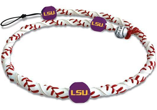 NCAA COLLEGE GAMEWEAR FROZEN ROPE LEATHER NECKLACE