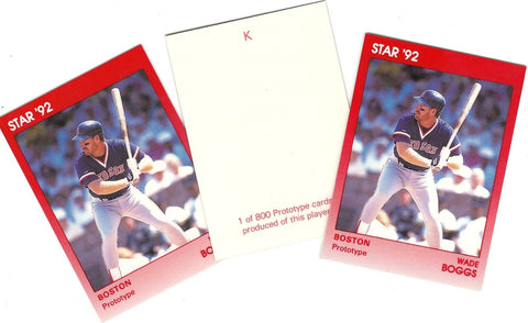 BOSTON RED SOX WADE BOGGS STAR GLOSSY PROTO LOT OF 50 1 of 800